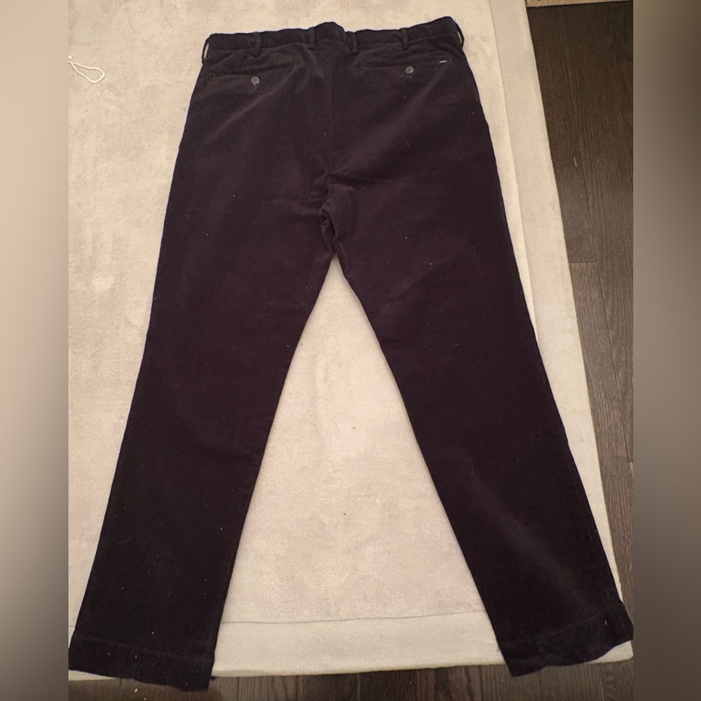 Polo Ralph Lauren Men's Classic Fit Corduroy Black Pants Trousers 38x30